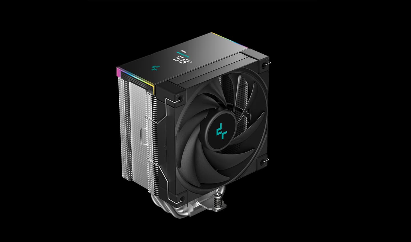 Кулер DEEPCOOL AK500S DIGITAL SE LGA20XX/1700/1200/115X/AM5/AM4 (12шт/кор, TDP 240W, PWM, Fan 120mm, 5 тепл. трубок, черный) RET