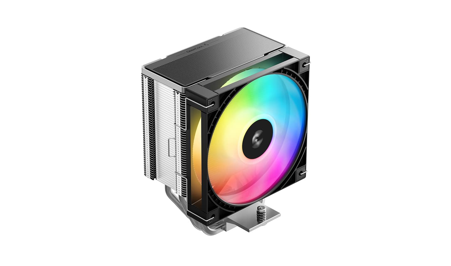 Кулер DEEPCOOL AG600 ARGB LGA1851/1700/AM5/AM4 (12шт/кор, TDP 270W, PWM, ARGB Fan 120mm, 6 тепл. трубок, черный) RET