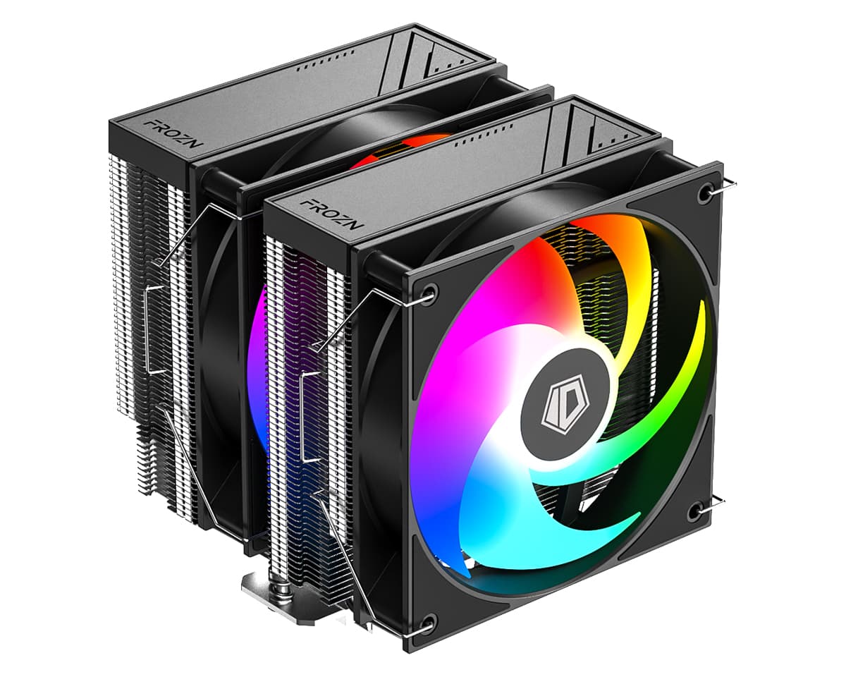Кулер ID-COOLING FROZN A620 PRO XE ARGB LGA1954/1851/1700/1200/115X/AM5/AM4 (6шт/кор, TDP 260W, PWM, черный, 6 тепл.трубок + медная база, DUAL ARGB FAN 120mm) RET