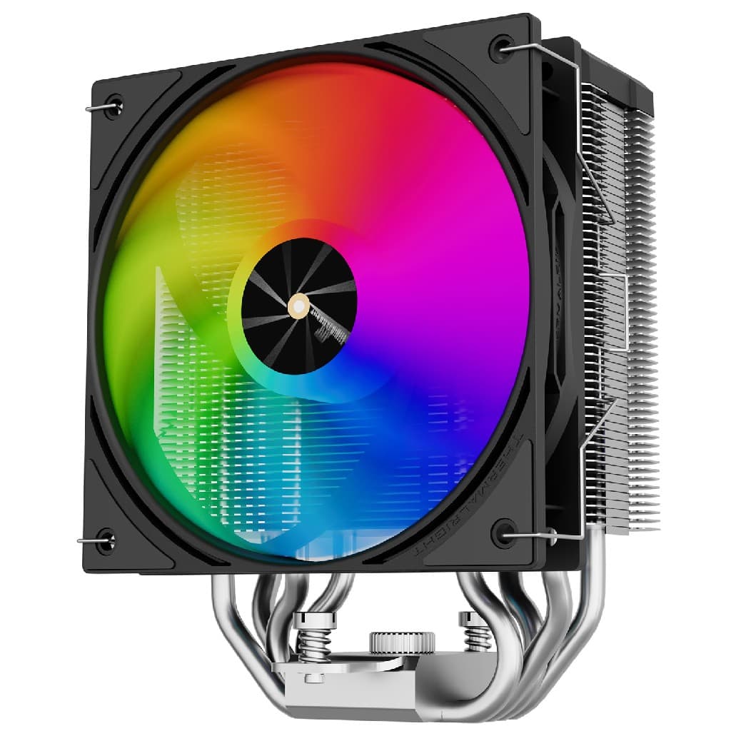 Кулер Thermalright Assassin X 120 R Digital ARGB Black LGA115X/1200/1700/1851/AM4/AM5 (120mm ARGB PWM Fan, 4 тепл. трубки 6мм) / TRAX120RDAB