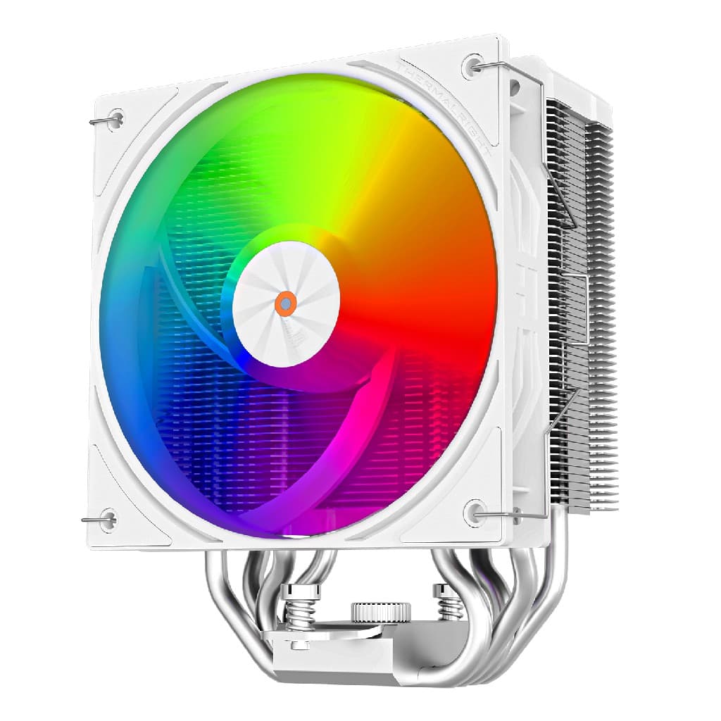 Кулер Thermalright Assassin X 120 R Digital ARGB White LGA115X/1200/1700/1851/AM4/AM5 (120mm ARGB PWM Fan, 4 тепл. трубки 6мм) / TRAX120RDAW