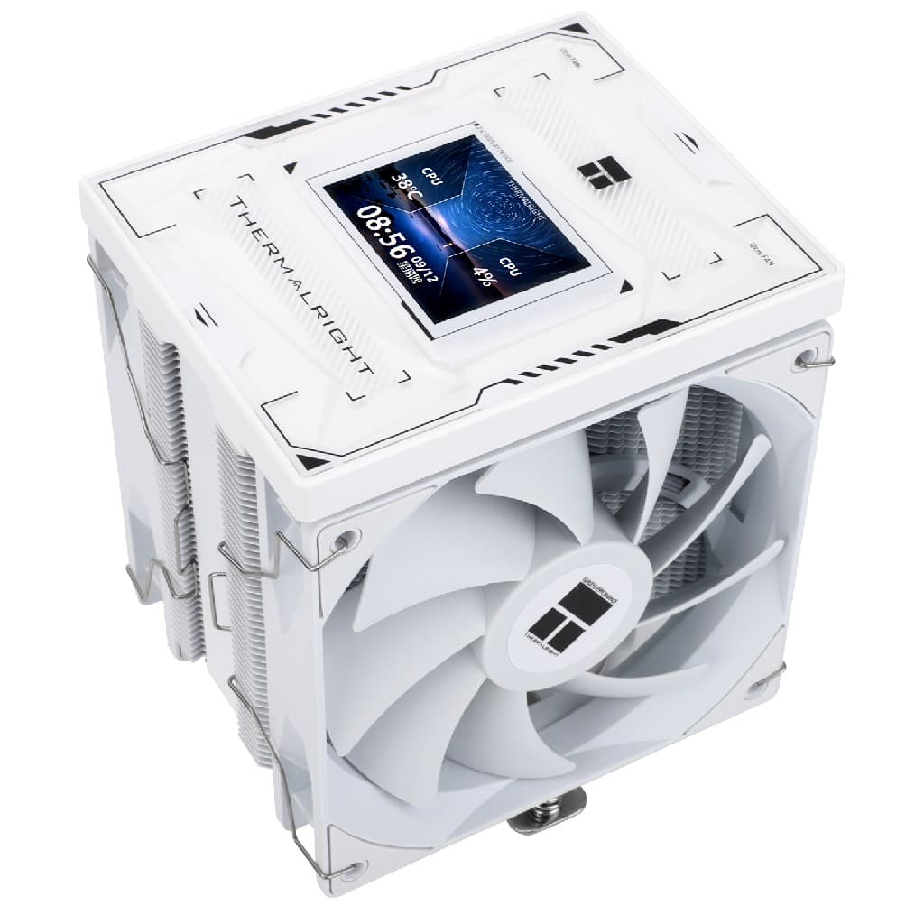 Кулер Thermalright Burst Assassin 120 Vision White LGA115X/1200/1700/1851 (2x120mm PWM Fan, медное основание, 6 тепл. трубок 6мм) / TRBA120VW