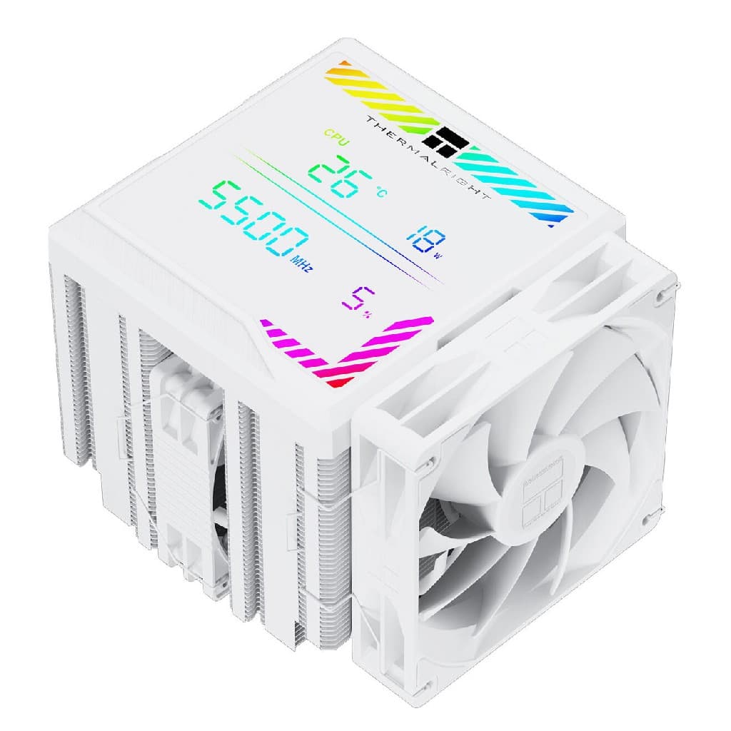 Кулер Thermalright Peerless Assassin 140 Digital White LGA115X/1200/1700/1851/2011/2066 (1x120mm + 1x140mm PWM Fan, медное основание, 6 тепл. трубок 6мм) / TRPA140DW