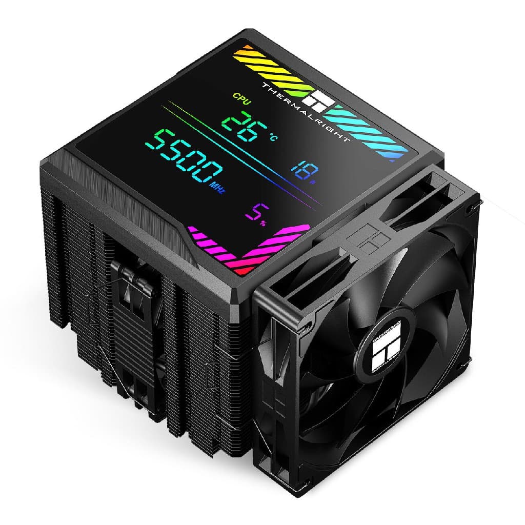 Кулер Thermalright Peerless Assassin 140 Digital Black LGA115X/1200/1700/1851/2011/2066 (1x120mm + 1x140mm PWM Fan, медное основание, 6 тепл. трубок 6мм) / TRPA140DB