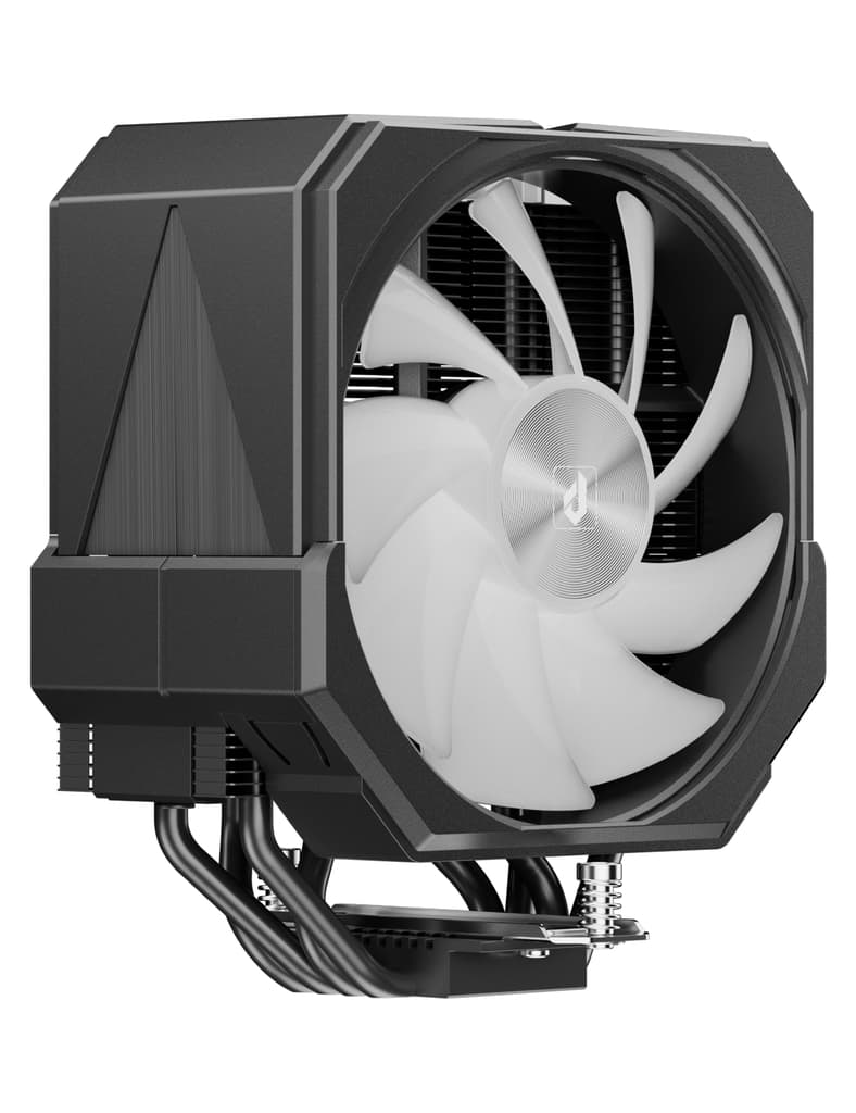 Кулер upHere UP1 Elite KC4C Black ARGB / 4HPx6mm, 230W TDP, single tower, 1x120mm fan, 600-1650RPM, 68CFM, 25dBA / UP1 Elite KC4C