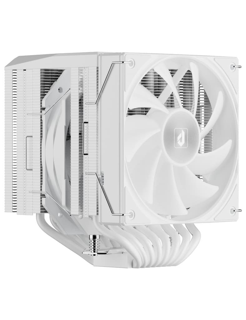 Кулер upHere UE2 Elite T8 White / 8HPx6mm, 280W TDP, dual tower, 2x120mm fans, 600-1650RPM, 68CFM, 25dBA / UE2 Elite T8