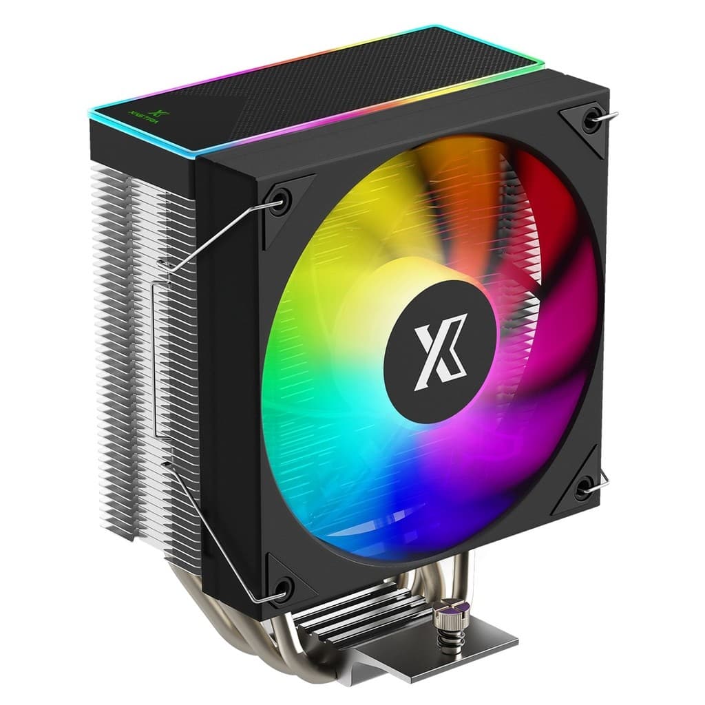 Кулер XASTRA AR400 ARGB LGA1851/1700/1200/115X/AM5/AM4 (18шт/кор, TDP 220W, 4 тепл.трубки , PWM FAN ARGB 120mm , top cover with ARGB led ) RET