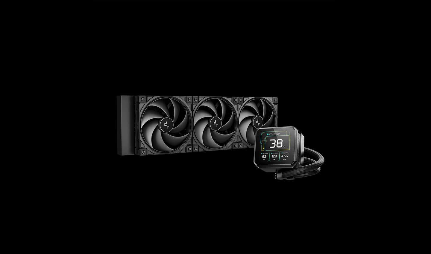 Комплект водяного охлаждения DEEPCOOL SPARTACUS 360 LGA1851/1700/AM5/AM4 (6шт/кор,TDP 320W, ARGB PUMP, Anti-Leak edition, PWM, TRIPLE FAN) RET