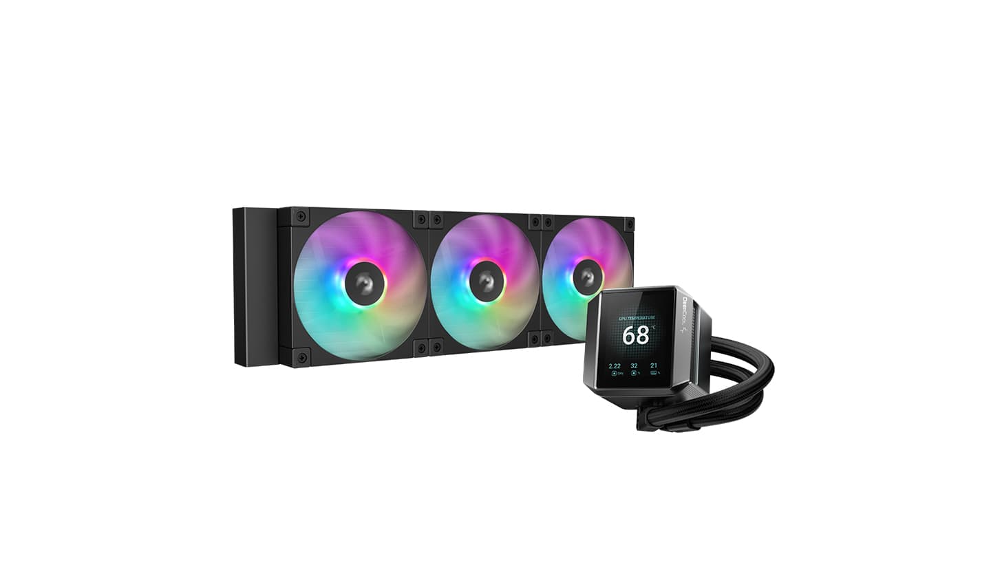 Комплект водяного охлаждения DEEPCOOL MYSTIQUE 360 ARGB LGA20XX/1700/1200/115X/AM5/AM4 (6шт/кор,TDP 300W, ARGB Lighting, Anti-Leak edition, PWM, TRIPLE FAN) RET