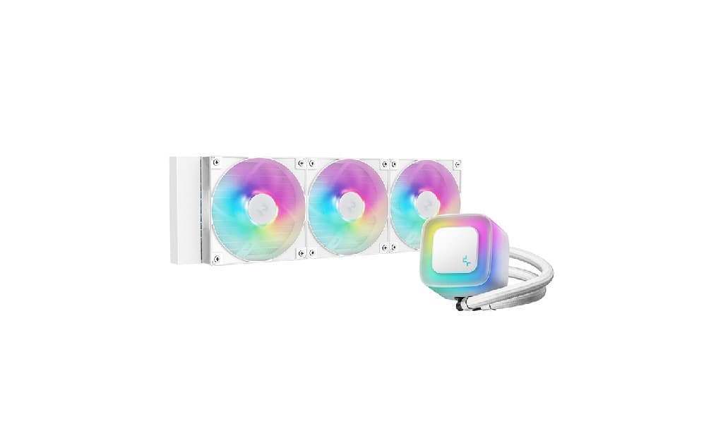 Комплект водяного охлаждения DEEPCOOL LE360 WH V2 LGA1851/1700/1200/115X/AM5/AM4 (6шт/кор,TDP 300W, ARGB Lighting, Anti-Leak edition, PWM, TRIPLE FAN, белый) RET