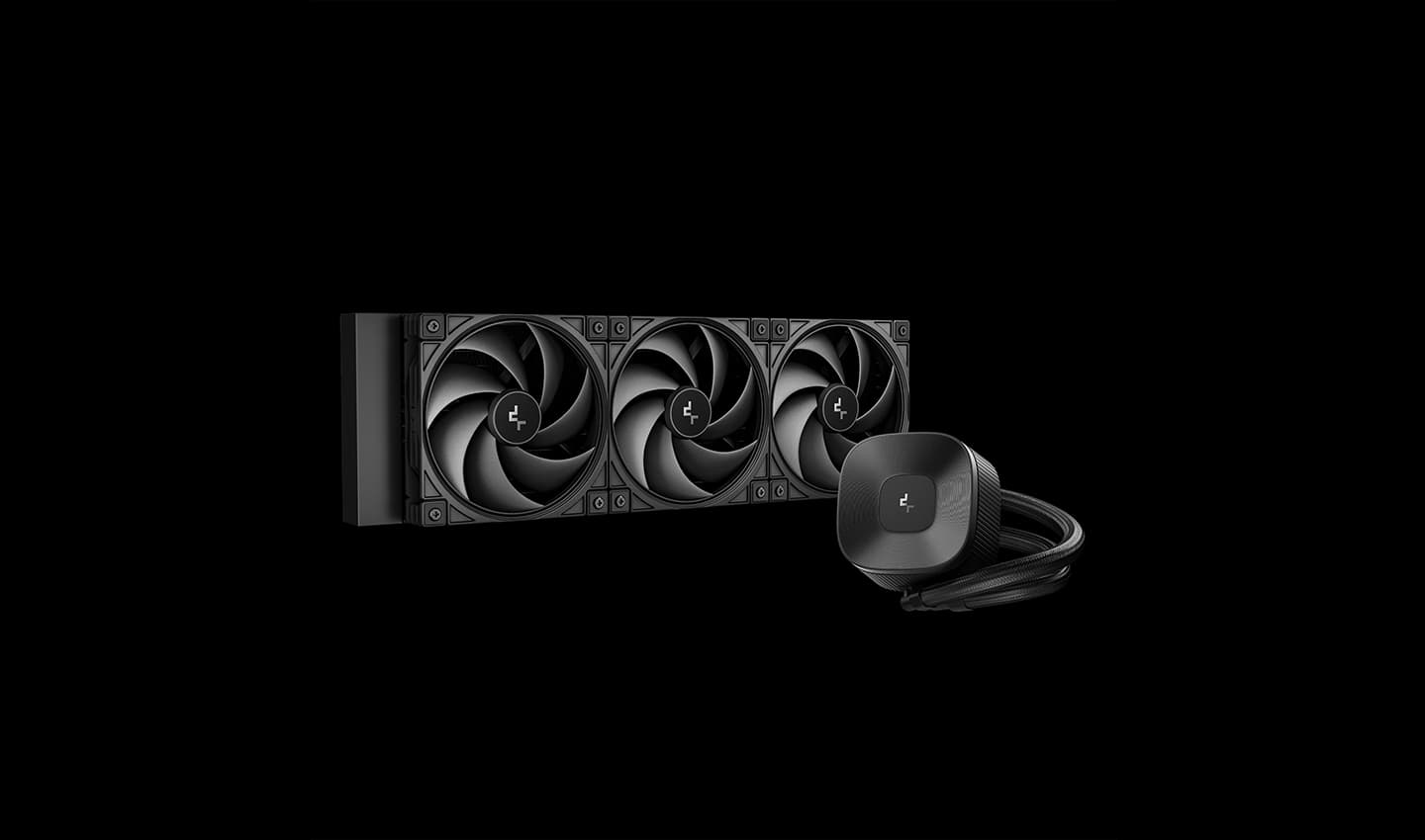 Комплект водяного охлаждения DEEPCOOL LE360 V2 ZERO DARK LGA1851/1700/1200/115X/AM5/AM4 (6шт/кор,TDP 300W, ARGB PUMP, Anti-Leak edition, PWM, TRIPLE FAN) RET