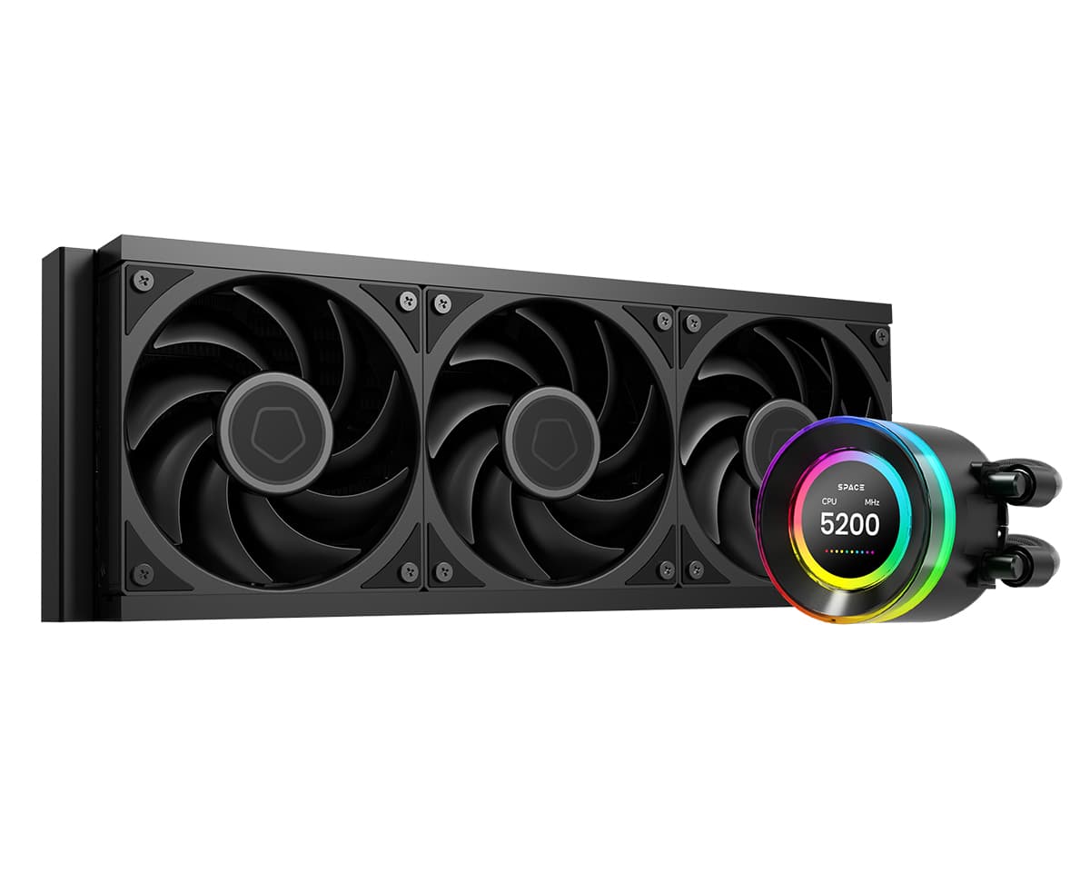 Комплект водяного охлаждения ID-COOLING SL360 V2 PLUS LGA1954/1851/1700/1200/115X/AM5/AM4 (4шт/кор,TDP 350W, PWM, LCD Display, TRIPLE FAN 120mm) RET
