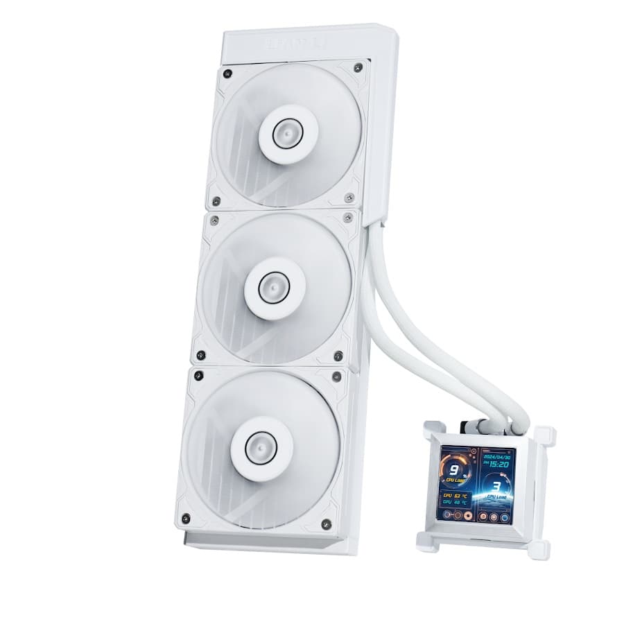 Система водяного охлаждения Lian Li HydroShift LCD 360S (HSLCD36SW White) / 3x120mm PWM Fans / G89.GHSLCD36SW.R0