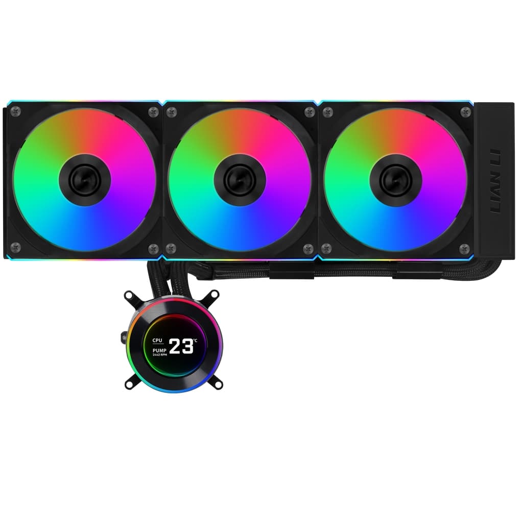 Система водяного охлаждения Lian Li HydroShift II LCD-C 360R (GHS2LCD36RB BLACK) / 3x120mm ARGB PWM Fans / G89.GHS2LCD36RB.R0