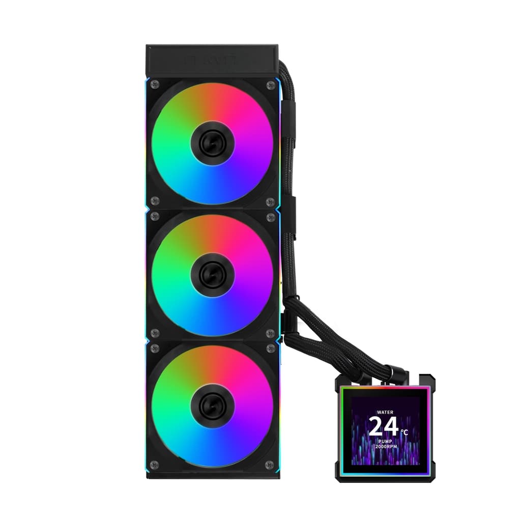 Система водяного охлаждения Lian Li HydroShift II LCD-S 360CL (GHS2LCDS36CB BLACK) / 3.4" IPS LCD / 3x120mm ARGB PWM Fans / G89.GHS2LCDS36CB.R0