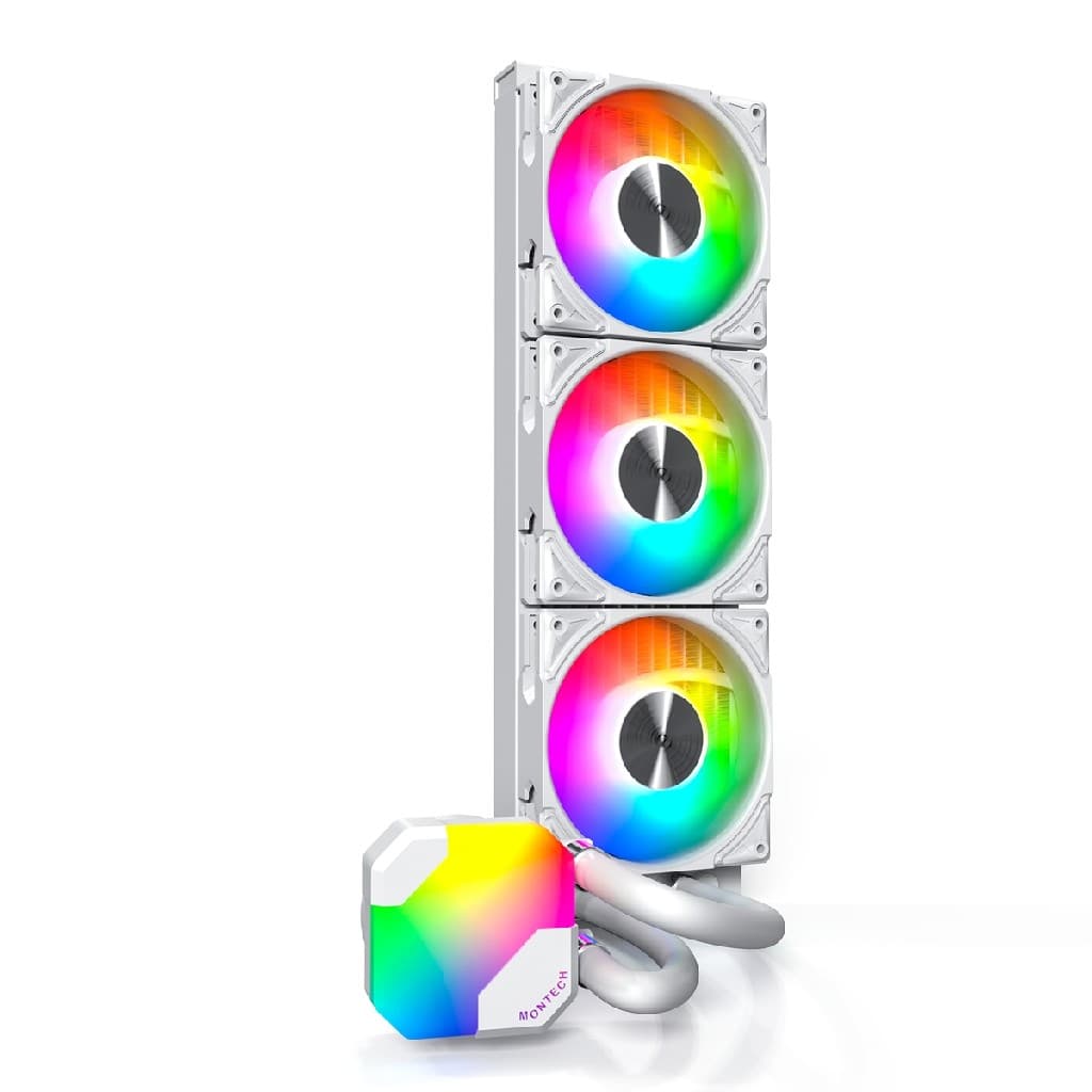 Система водяного охлаждения Montech HyperFlow ARGB 360 White / 3x120mm ARGB fans / HyperFlow ARGB 360 (W)
