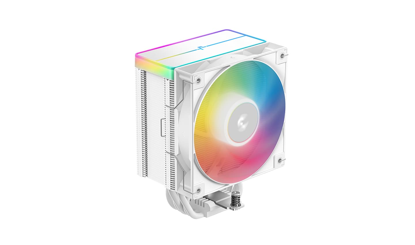 Кулер DEEPCOOL AG500 WH ARGB V2 LGA1700/1200/115X/AM5/AM4 (12шт/кор, TDP 240W, PWM, ARGB Fan 120mm, 5 тепл. трубок, белый) RET