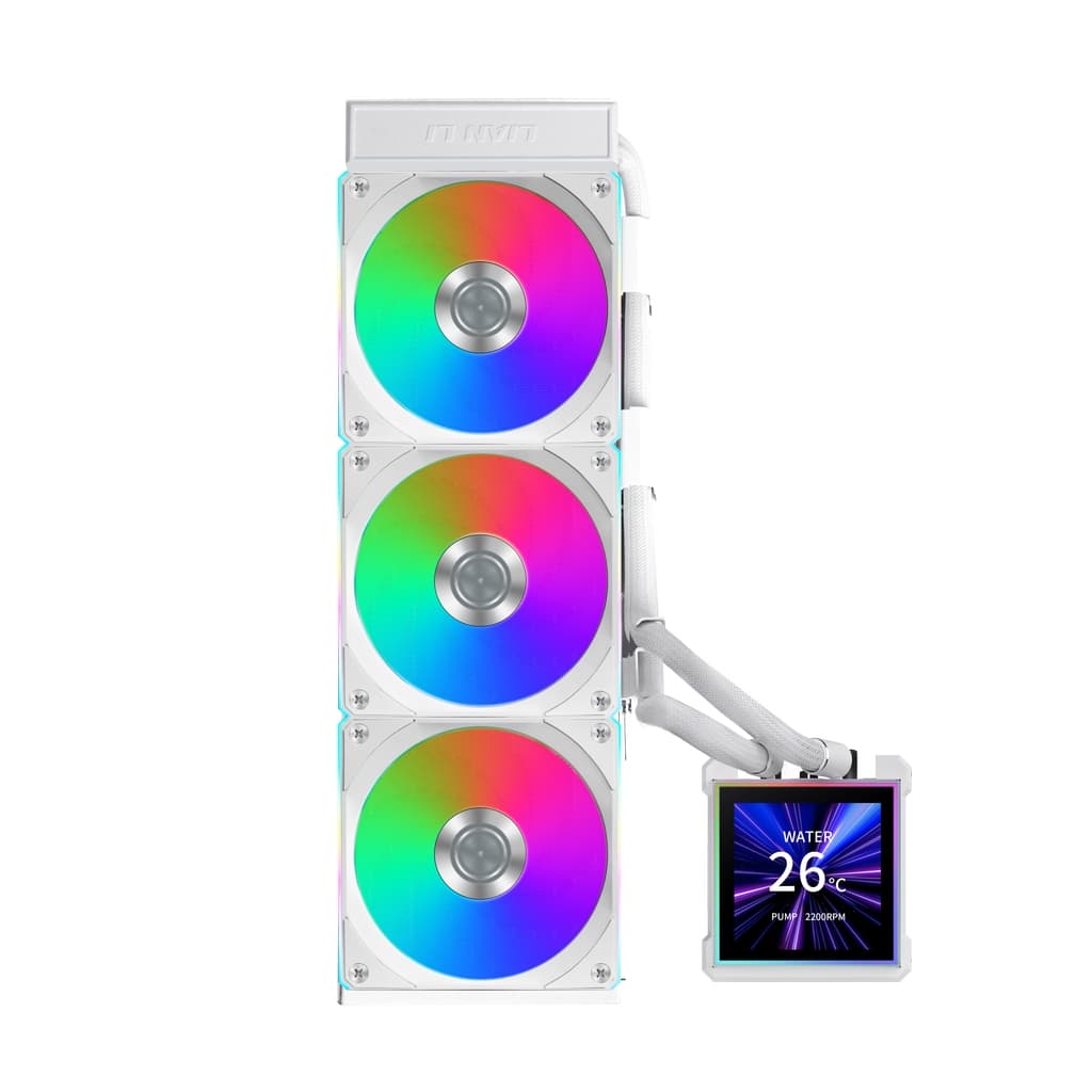 Система водяного охлаждения Lian Li HydroShift II LCD-S 360CL (GHS2LCDS36CW WHITE) / 3.4" IPS LCD / 3x120mm ARGB PWM Fans / G89.GHS2LCDS36CW.R0