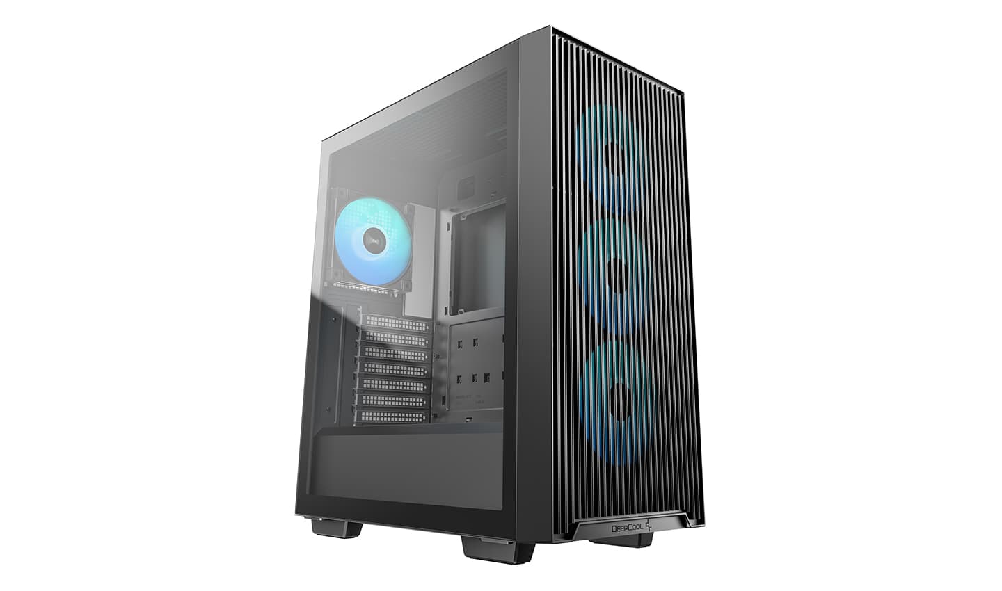 Корпус Deepcool CC560 ARGB V3, TG, 4x120mm ARGB Fan, mini-ITX, mATX, ATX, черный