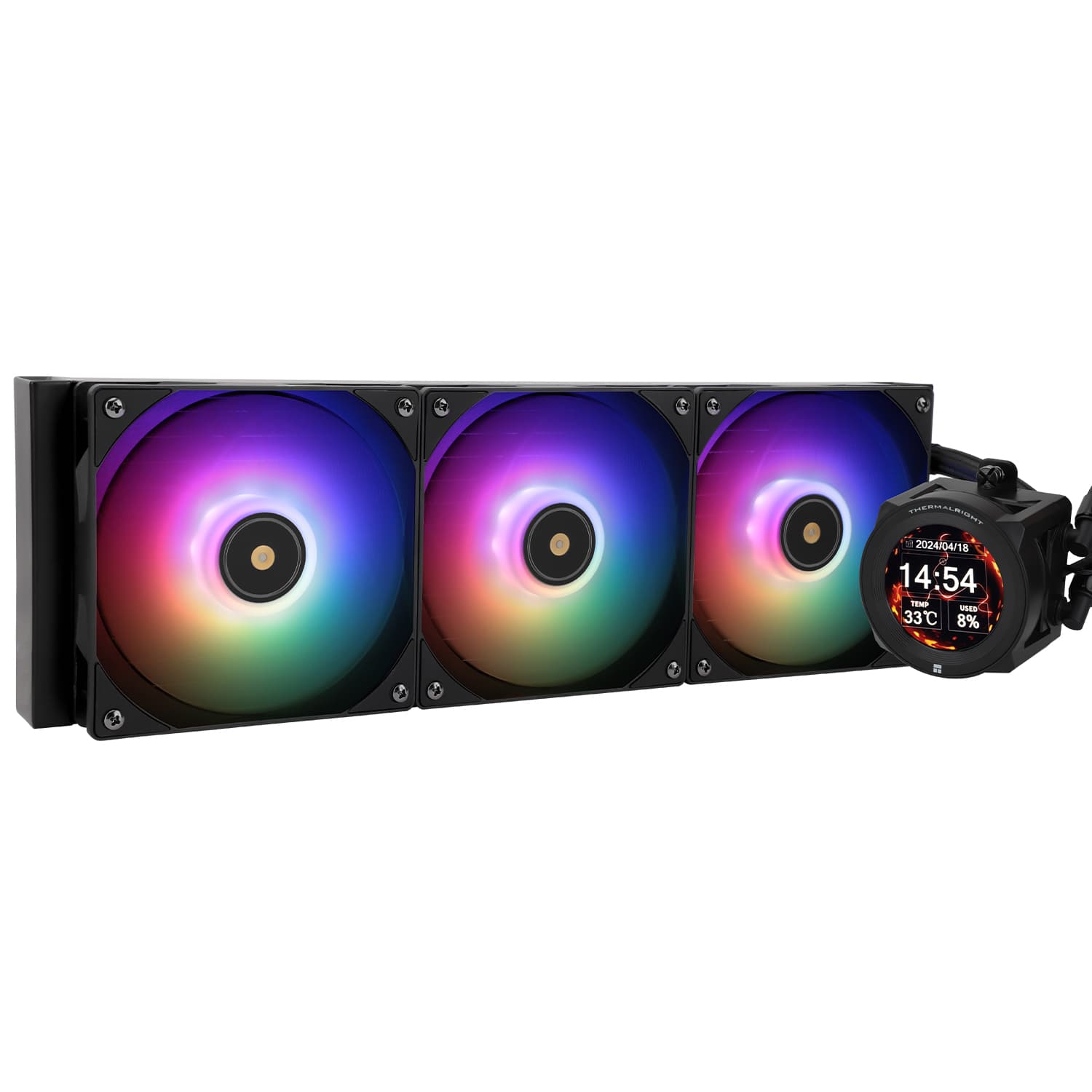 Система водяного охлаждения Thermalright Core Vision 360 Black ARGB / 3x120mm ARGB PWM Fans / TRCV360AB
