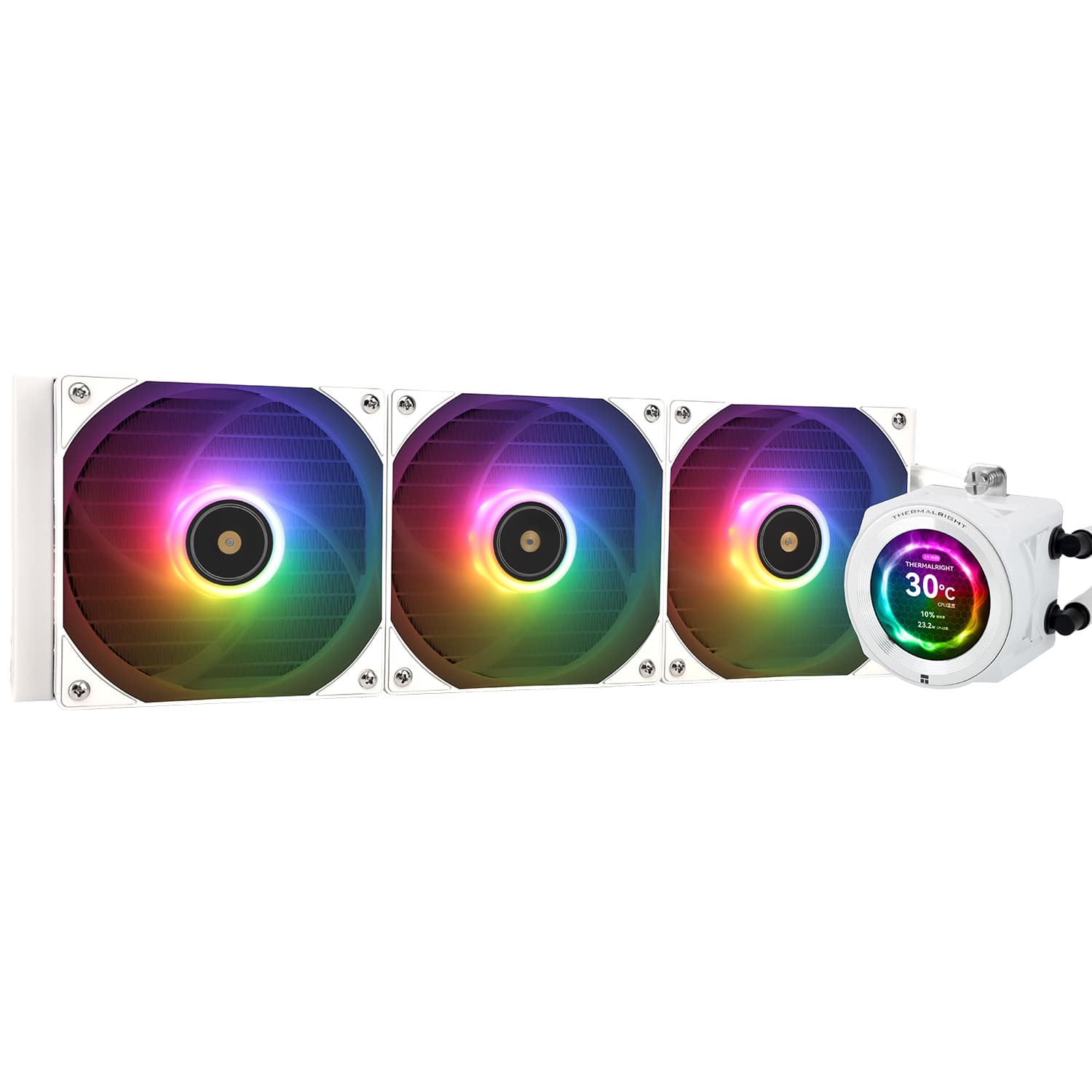 Система водяного охлаждения Thermalright Core Vision 360 White ARGB / 3x120mm ARGB PWM Fans / TRCV360AW