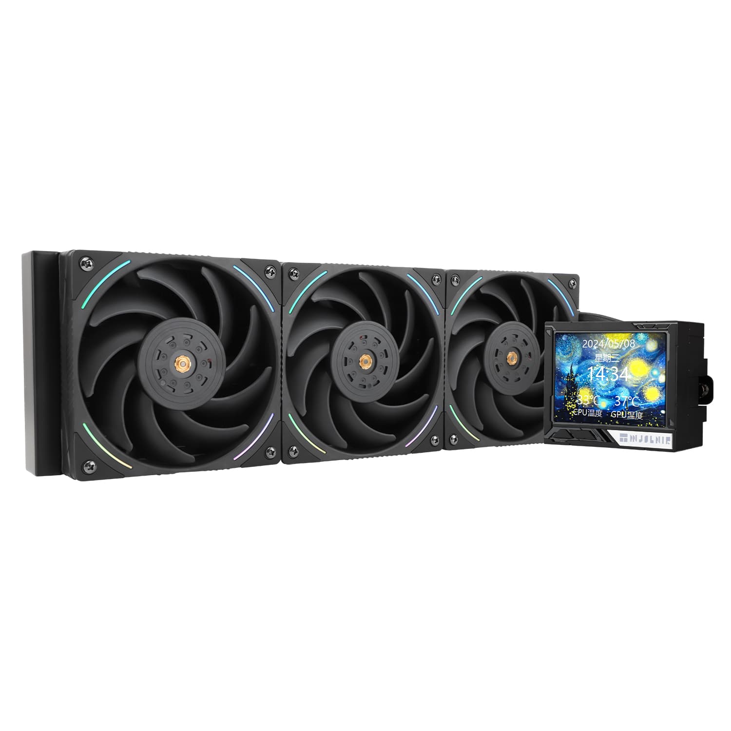 Система водяного охлаждения Thermalright Mjolnir Vision 360 ARGB Black / 3x120mm ARGB PWM Fans / TRMV360AB