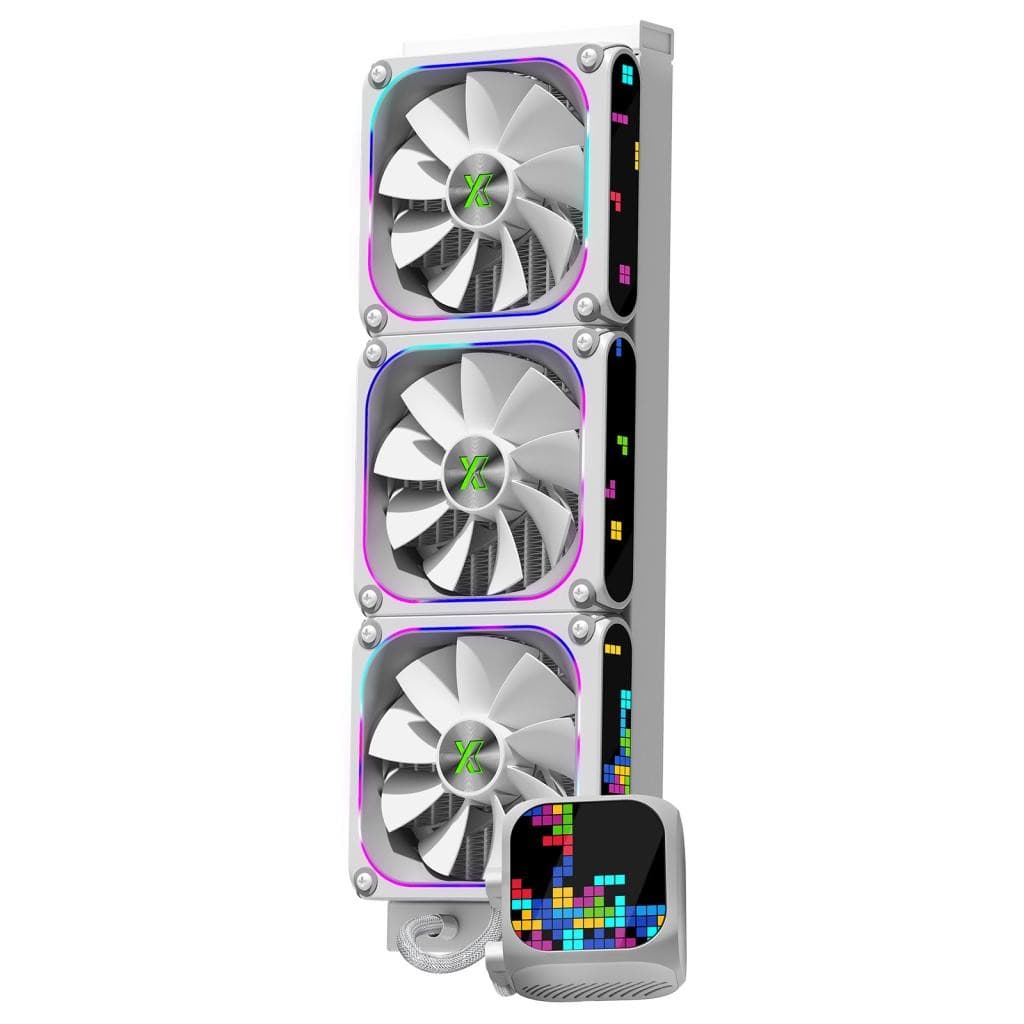 Система водяного охлаждения XASTRA LZ360 ARGB WH Intel LGA1851/1700/1200/115X/AM5/AM4 ( 3x120mm ARGB Dot-matrix fan and PUMP, HUB Controller,white) RET