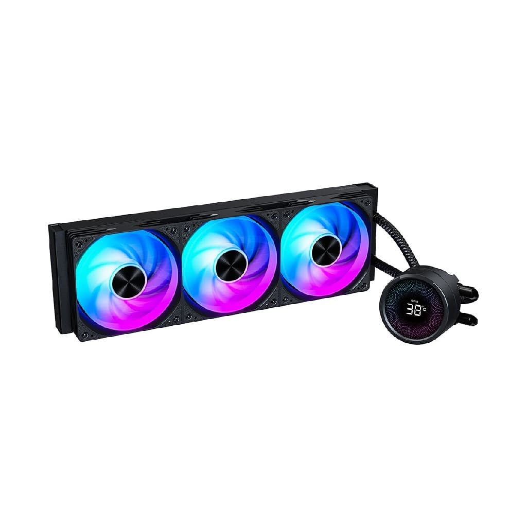 Система водяного охлаждения XASTRA Equ LQ360 ARGB BK Intel LGA LGA1851/1700/1200/115X/AM5/AM4 ( 3x120 ARGB fan,Matrix Screen 2.6 ", black) RET