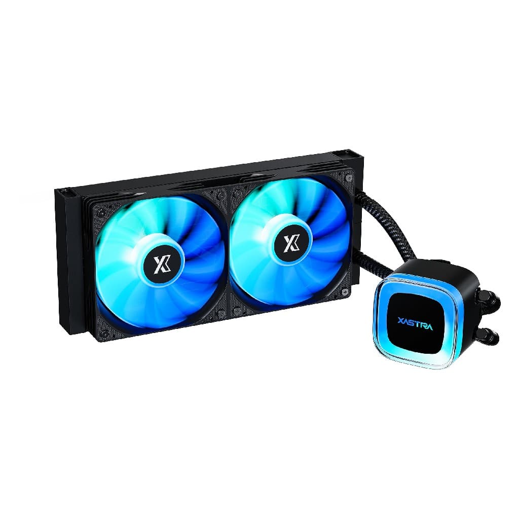 Система водяного охлаждения XASTRA LP240 ARGB BK Intel LGA LGA1851/1700/1200/115X/AM5/AM4 ( 2x120, ARGB fan and PUMP, TDP 265W, black) RET