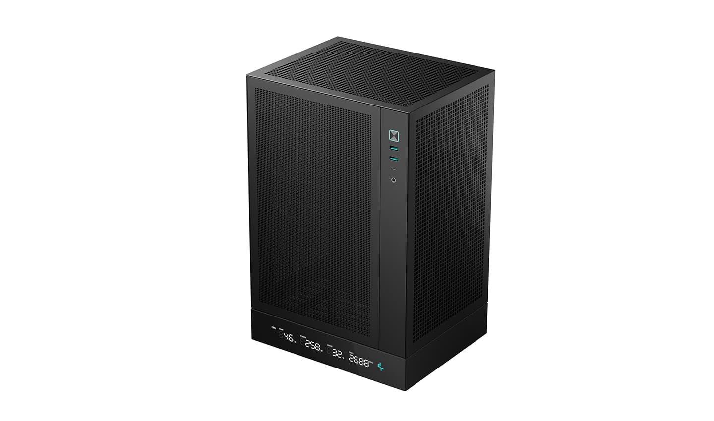 Корпус Deepcool CH170 DIGITAL, mini-ITX, черный