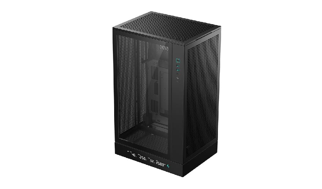 Корпус Deepcool CH270 DIGITAL, TG, mini-ITX, mATX, черный
