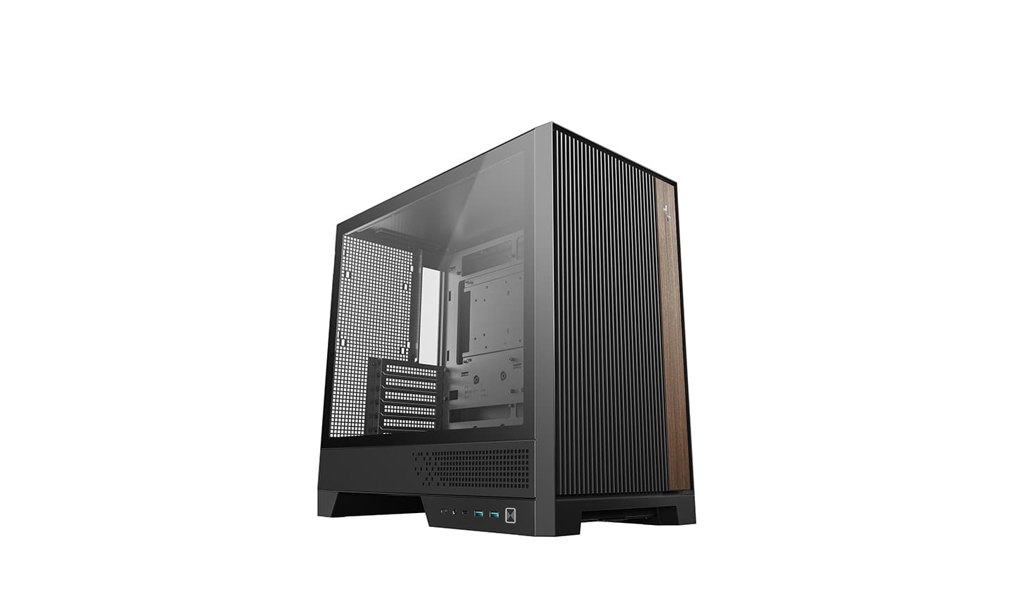 Корпус Deepcool CL600, TG, 2x120mm ARGB Fan, mini-ITX, mATX, ATX, черный