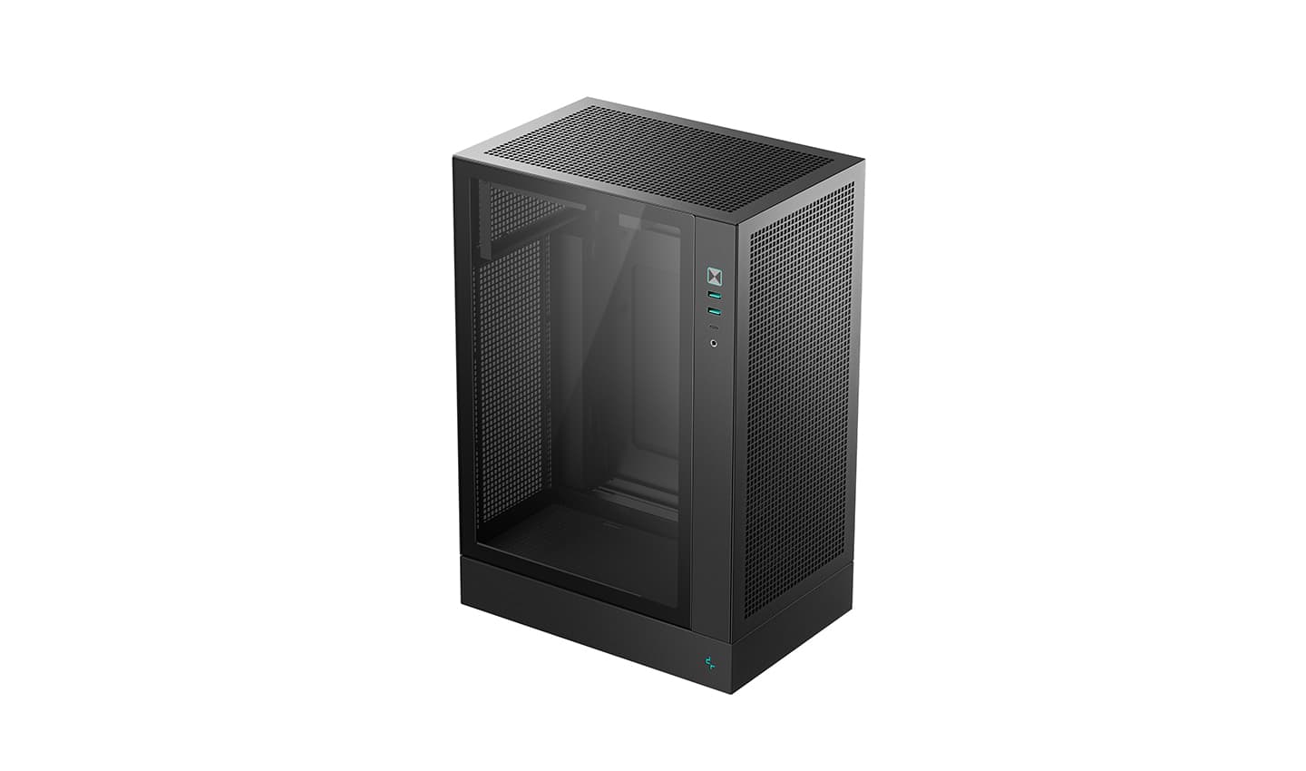 Корпус Deepcool CH170 PLUS, TG, mini-ITX, mATX, черный