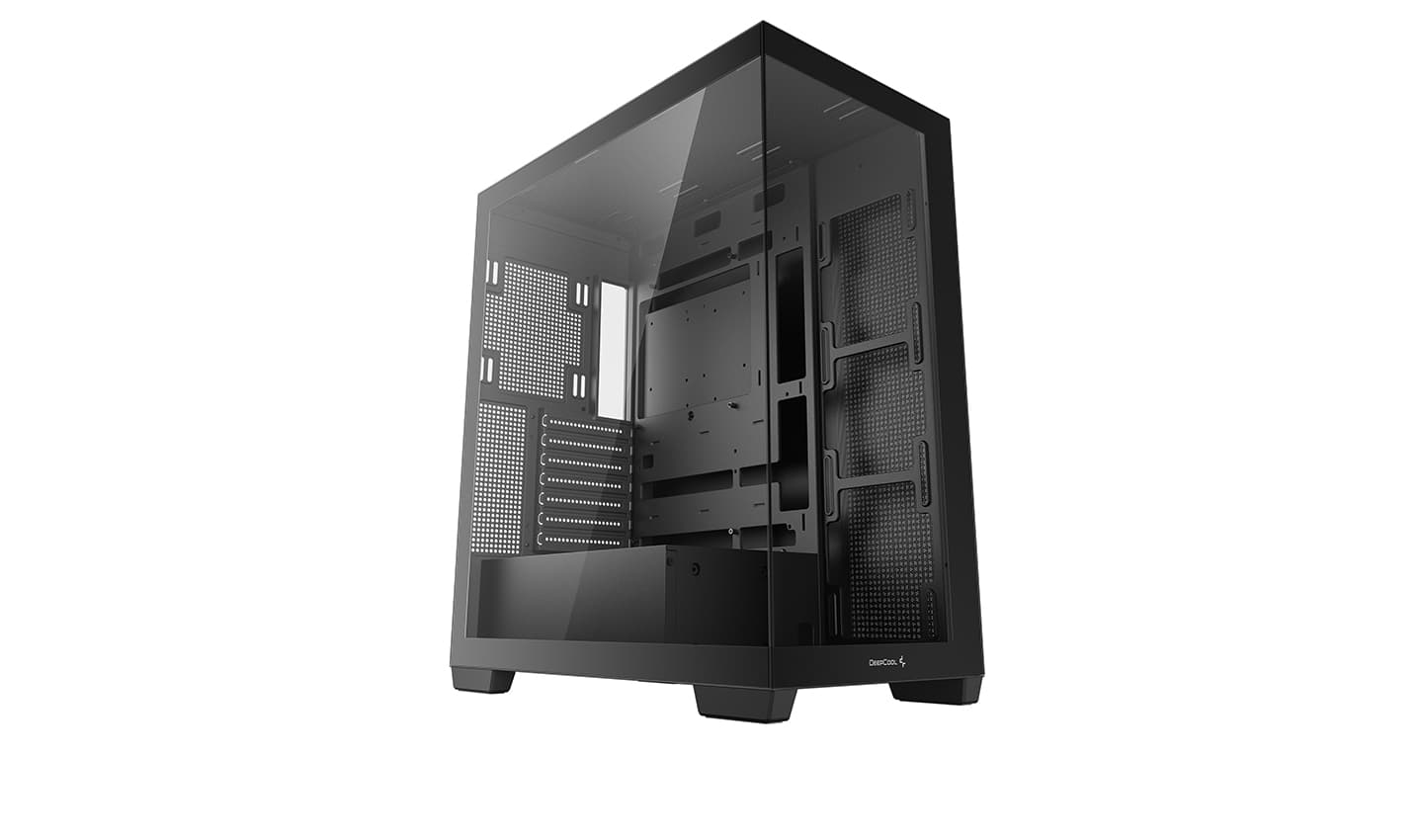 Корпус Deepcool CG580, TG (aquarium), mini-ITX, mATX, ATX, черный