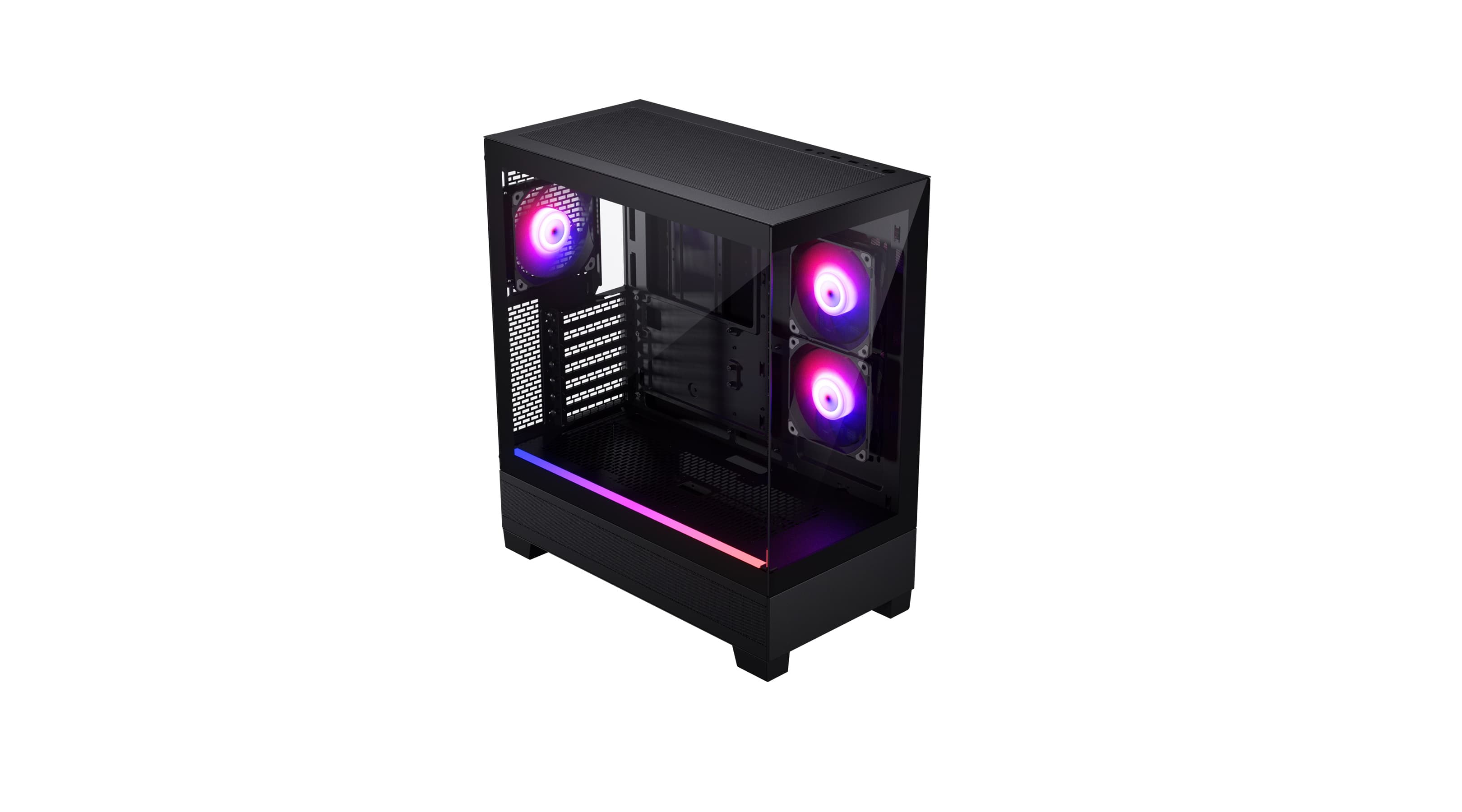 Корпус PHANTEKS 523 XT View, Black, 3x120mm ARGB Fan, Tempered Glass, Mid-Tower / PH-XT523V1_DBK01