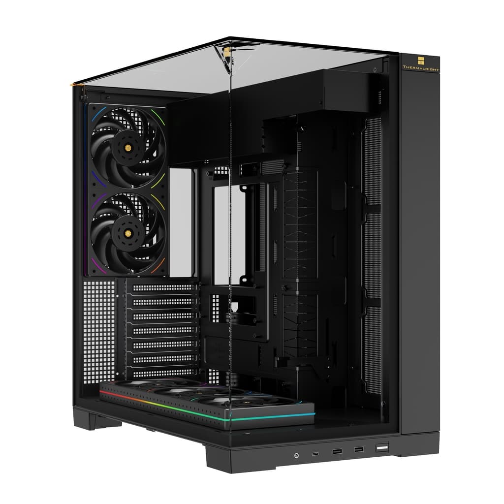 Корпус Thermalright TR-A70 FanUB / Black / TG / TL-UB36R+TL-UB24 PWM Fans / USB TYPE-C / ATX / TRA70FUBB
