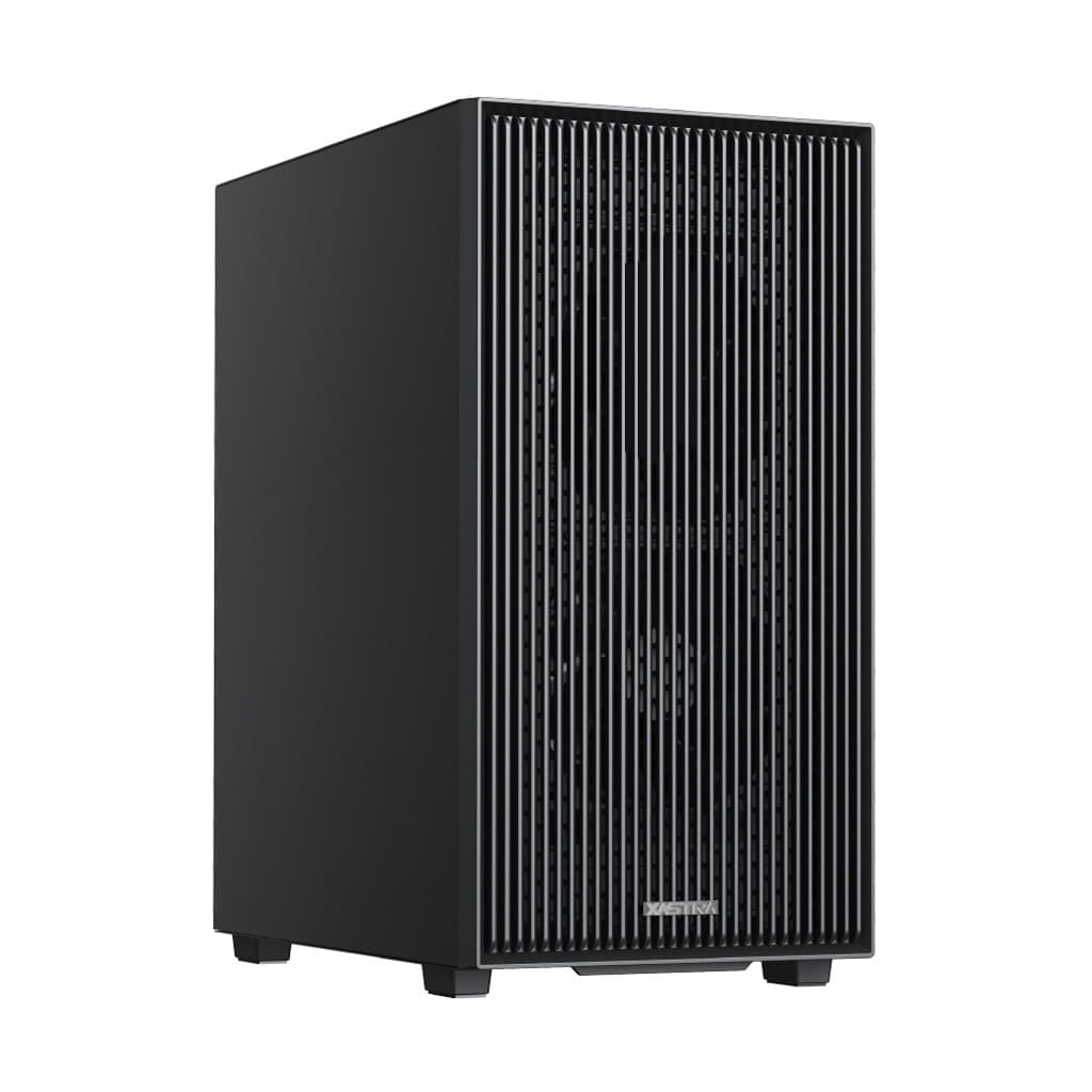 Корпус XASTRA A307M 2BK SI Black mATX/Mesh/Metal left panel / 2x120mm PWM FC black fans/ A307M-2FC12BK-SI