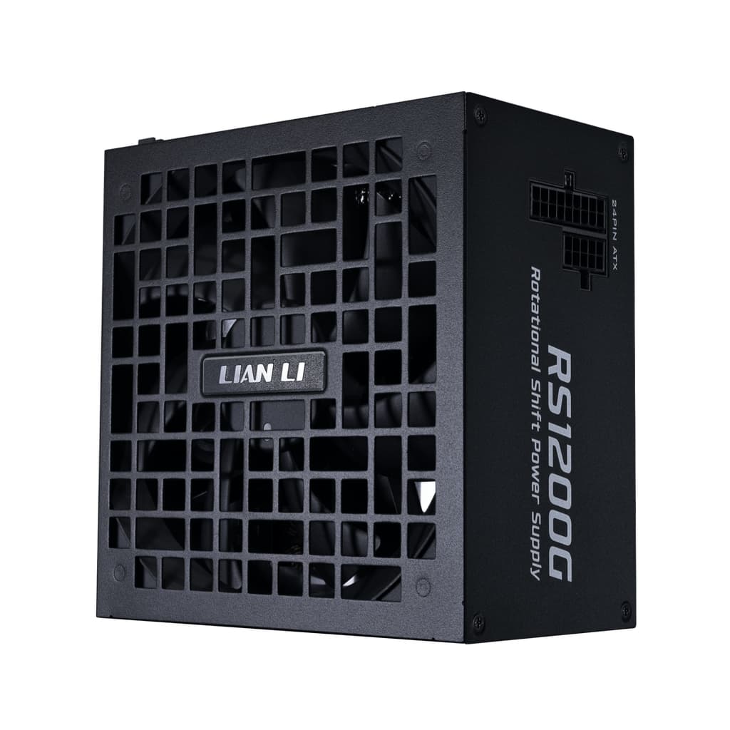 Блок питания Lian Li RS1200G / Black / ATX 3.1, 1200W, 80 PLUS Gold, PCIe 5.1, APFC, USB HUB, 135mm FDB Fan, Fully Modular / G9P.RS1200G.BH00.RU
