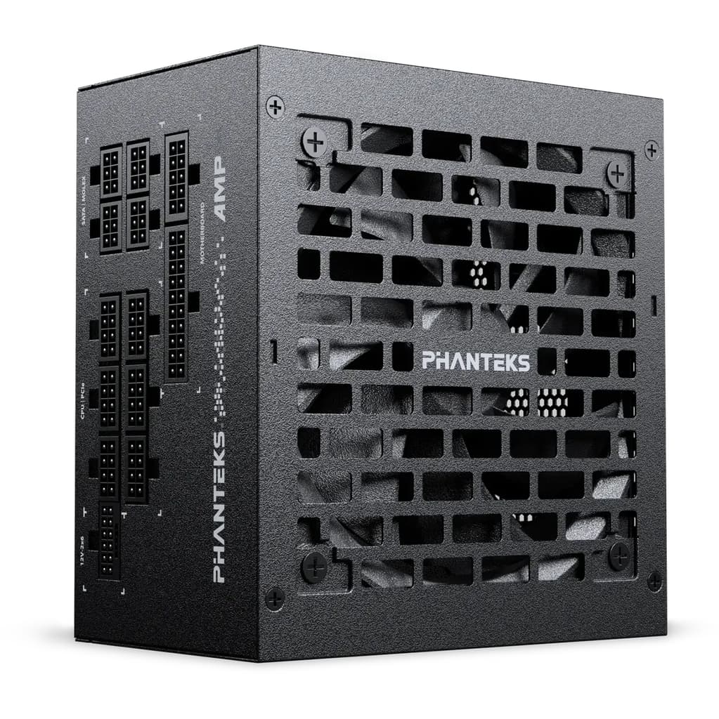 Блок питания PHANTEKS AMP GH 1000W (80 Plus Platinum, ATX 3.1, PCIe 5.1, APFC, 120mm Fan, Fully Modular, Black) / PH-P1000GR_BK01