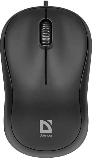 Мышь проводная Defender Patch MS-759 черный,3 кнопки, 1000 dpi 52759
