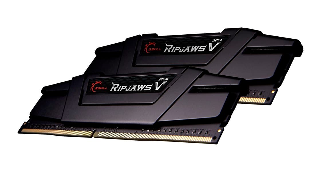 Модуль памяти DDR4 G.SKILL RIPJAWS V 16GB (2x8GB) 3600MHz CL16 (16-19-19-39) 1.35V / F4-3600C16D-16GVKC / Classic Black