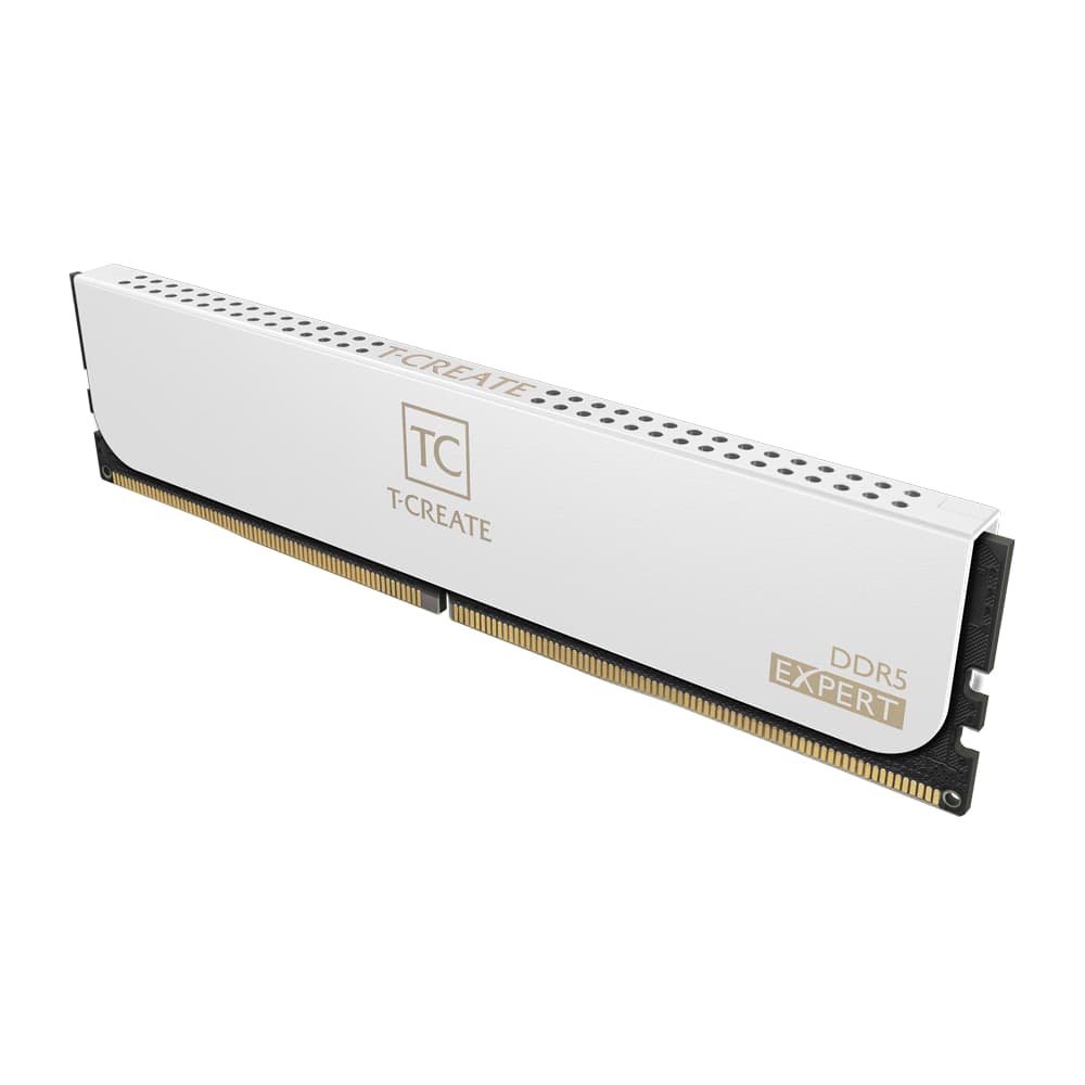 Модуль памяти DDR5 TEAMGROUP T-Create Expert 128GB (2x64GB) 6000MHz CL40 (40-52-52-96) 1.25V / CTCWD5128G6000HC40FDC01 / White