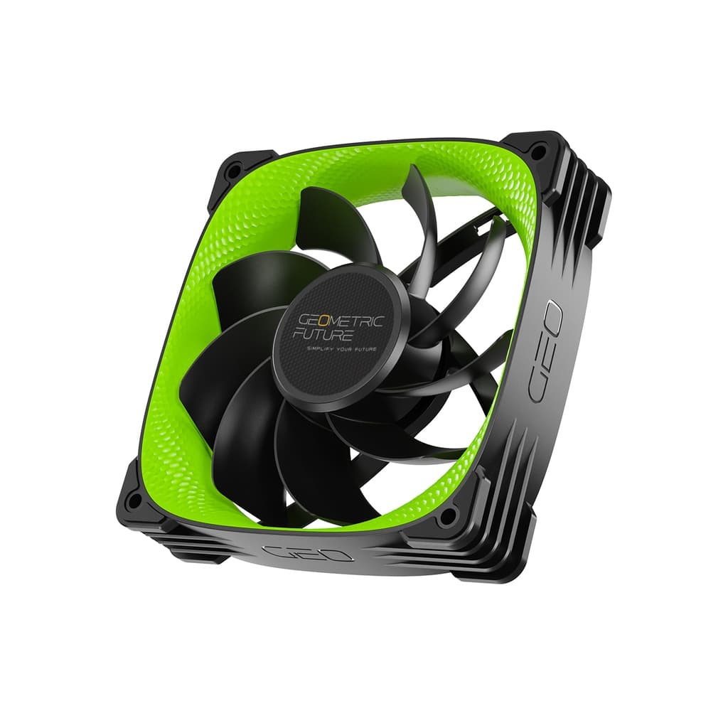 Вентилятор Geometric Future Squama 3005RG-12 Reverse Green 120mm / ARGB, PWM, 120x120x30 mm, 2000 rpm, 61.2 cfm, 31.5 dBA / 1F3005R112200