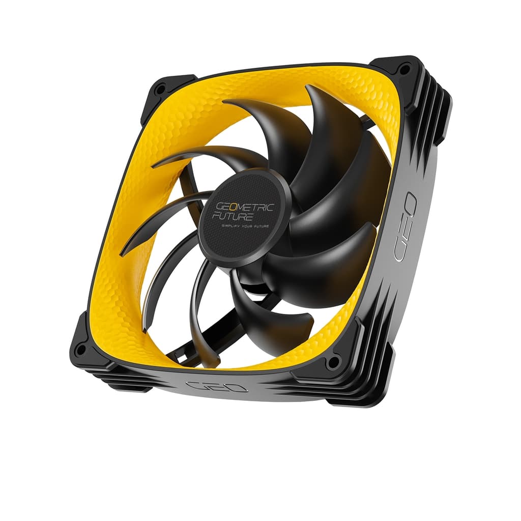 Вентилятор Geometric Future Squama 3005Y-14 Yellow 140mm / PWM, 140x140x30 mm, 1800 rpm, 87.5 cfm, 31.5 dBA / 1F3005Y114000