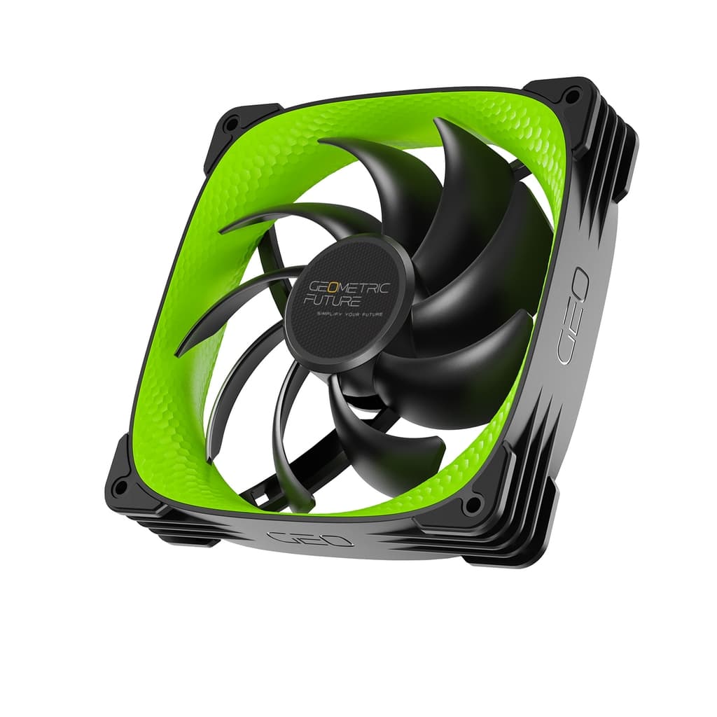 Вентилятор Geometric Future Squama 3005G-14 Green 140mm / PWM, 140x140x30 mm, 1800 rpm, 87.5 cfm, 31.5 dBA / 1F3005G114000
