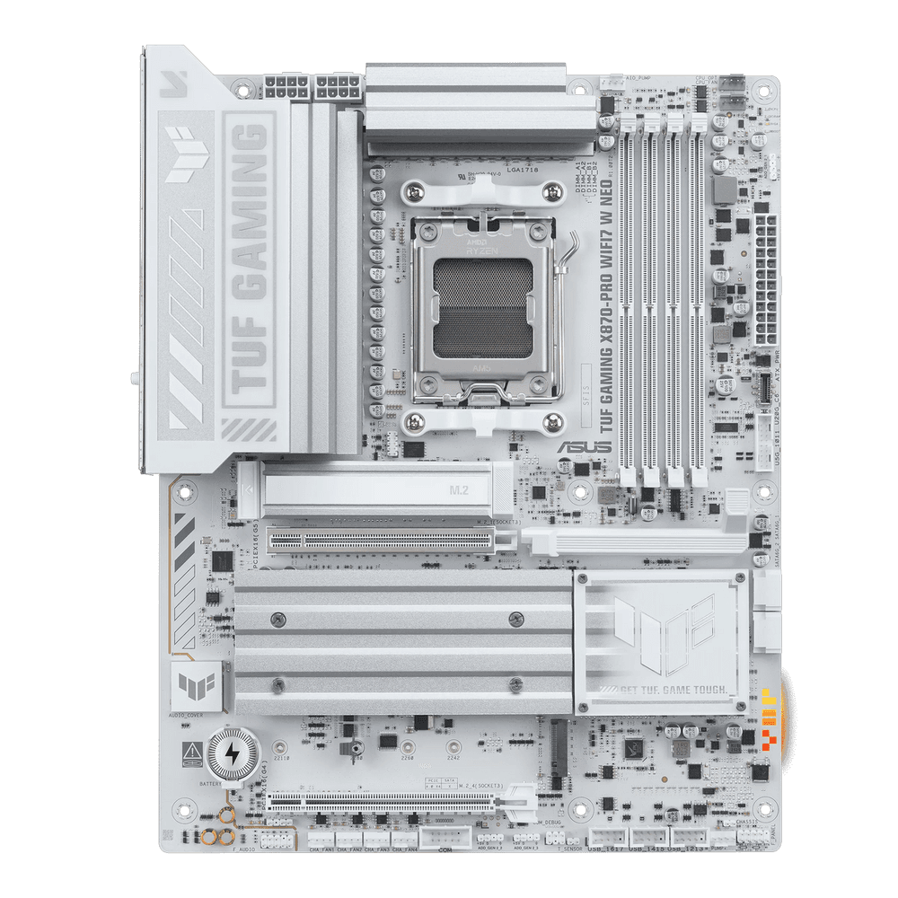 Материнская плата ASUS TUF GAMING X870-PRO WIFI7 W NEO AM5 ATX 4xDDR5 2xPCIEx16 2xUSB-C HDMI 4xM.2 5GLAN WiFi7