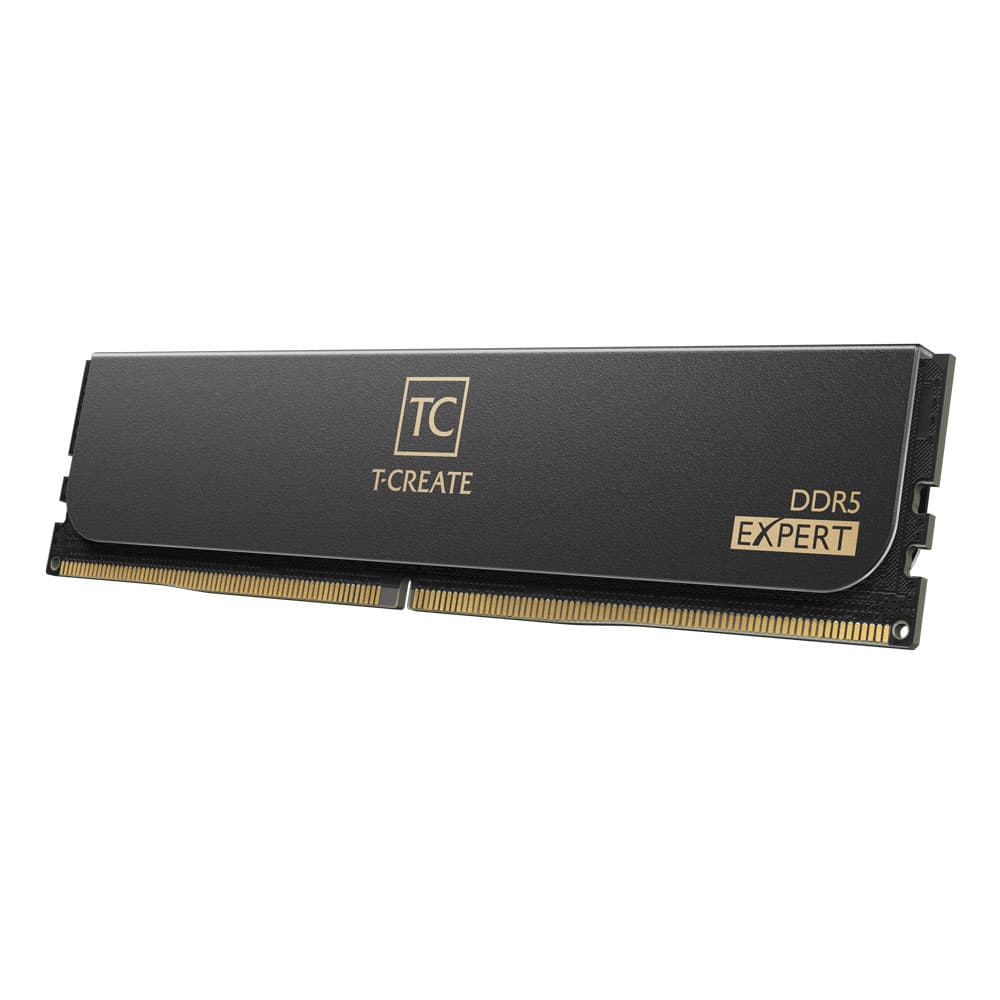 Модуль памяти DDR5 TEAMGROUP T-Create Expert 128GB (2x64GB) 6400MHz CL42 (42-52-52-102) 1.25V / CTCED5128G6400HC42CDC01 / Black
