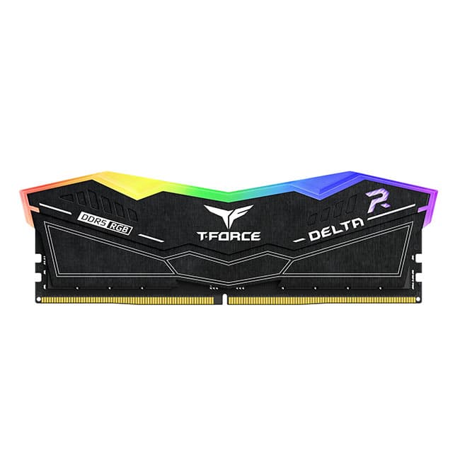 Модуль памяти DDR5 TEAMGROUP T-Force Delta RGB 32GB (2x16GB) 6000MHz CL28 (28-36-36-76) 1.40V / FF3D532G6000HC28ADC01 / Black