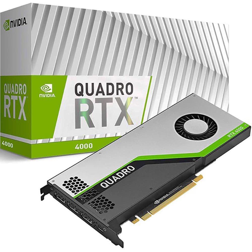 Видеокарта PNY Quadro RTX4000 (VCQRTX4000-PB) 8GB, GDDR6X, 256-bit, PCI-Ex16 Gen 3.0, SLI, HDCP 2.2, HEVC and HDMI 2.0b support, RTL
