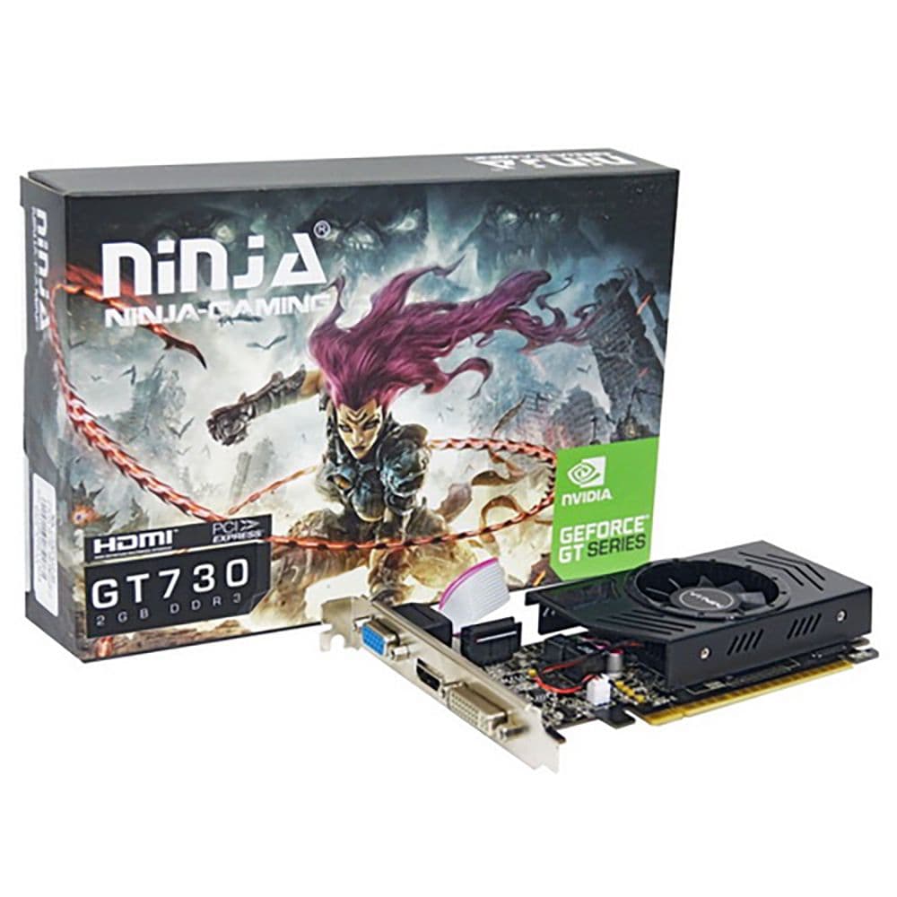 Видеокарта Ninja (Sinotex) GT730 2GB DDR3 128bit VGA DVI HDMI 1FAN LP RTL